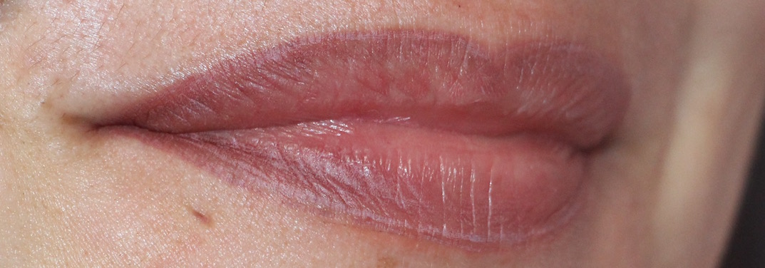Exemple de maquillage de bouche (après)